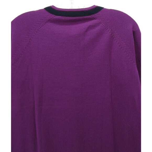 Coach Sweater Large Merino Wool Cardigan Button Up Pockets Knit * - Picture 9 of 12